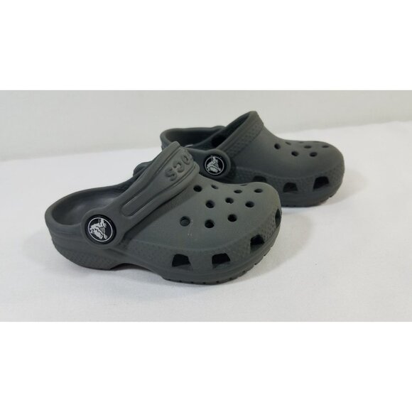 Crocs Toddlers Classic Clogs Gray Size 5 Kids GUC - Picture 2 of 8